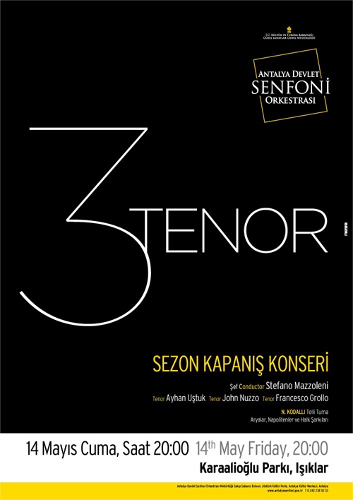 Cultural Exchange Concert [3 Tenor] in Antalya, Turkey